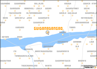 map of Guidan Adangao