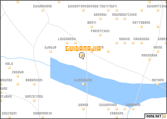 map of Guidan Ajia