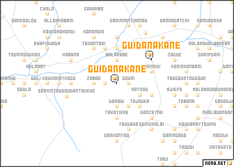 map of Guidan Akané