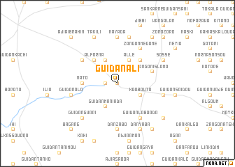 map of Guidan Ali