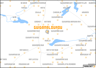 map of Guidan Aloumou