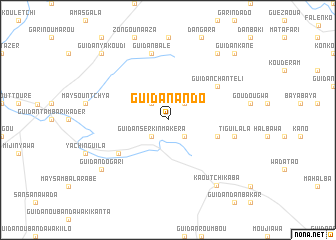 map of Guidan Ando
