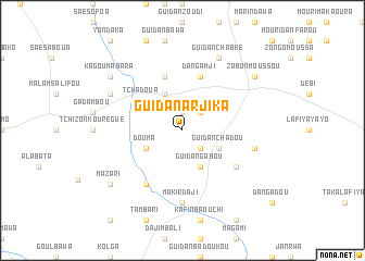 map of Guidan Arjika