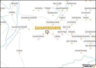 map of Guidan Assane