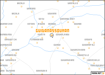 map of Guidan Assouman