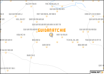 map of Guidan Atchié
