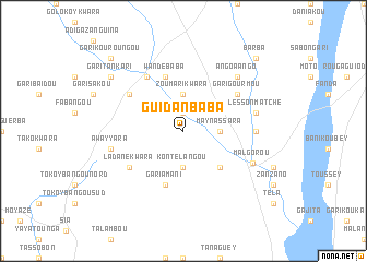 map of Guidan Baba