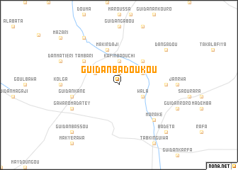 map of Guidan Badoukou