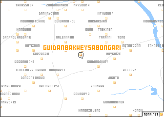 map of Guidan Bakwey Sabon Gari