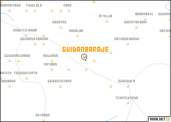 map of Guidan Barajé