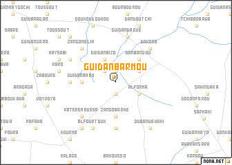 map of Guidan Barmou