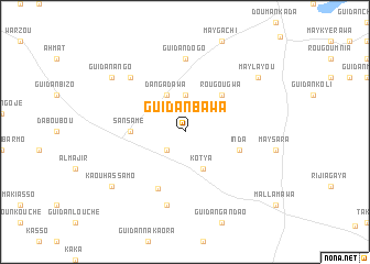 map of Guidan Bawa