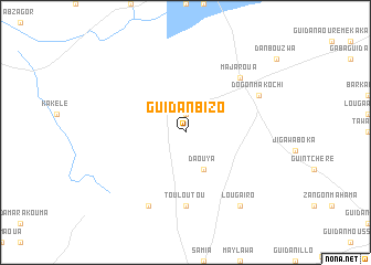 map of Guidan Bizo