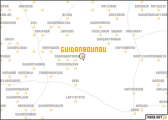 map of Guidan Bounou