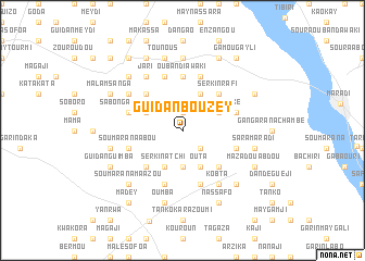 map of Guidan Bouzey