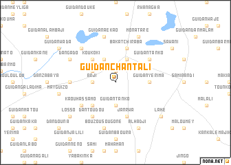 map of Guidan Chantali