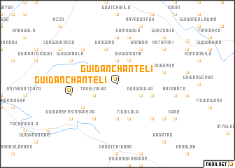 map of Guidan Chantéli