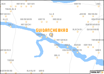 map of Guidan Chèbkao