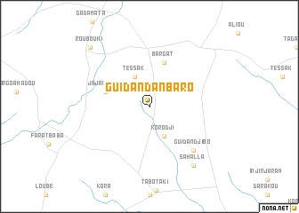 map of Guidan Dan Baro