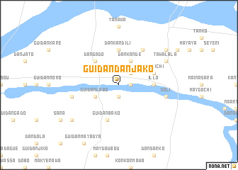 map of Guidan Dan Jako