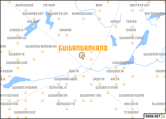 map of Guidan Dan Kano