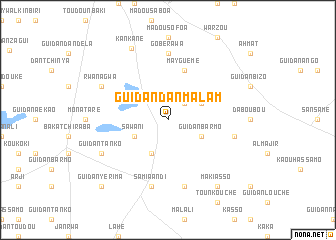 map of Guidan Dan Malam