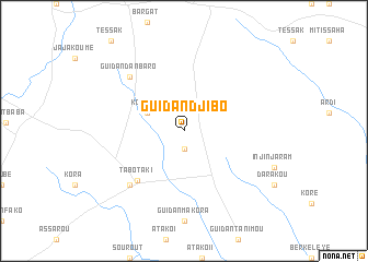 map of Guidan Djibo