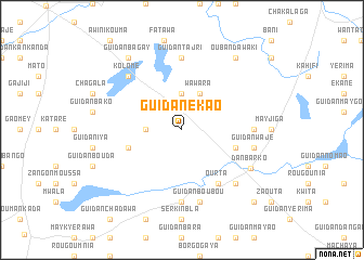 map of Guidan Ekao