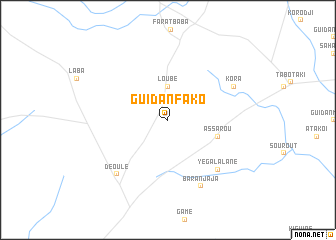map of Guidan Fako