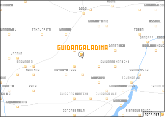 map of Guidan Galadima