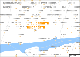 map of Guidan Gaya