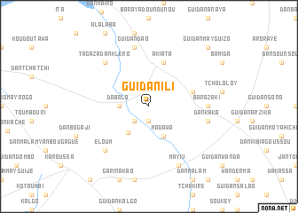 map of Guidan Ili