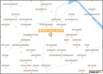 map of Guidan Kakou