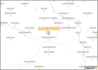 map of Guidan Kané