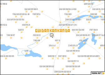 map of Guidan Kankanda