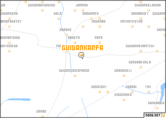 map of Guidan Karfa