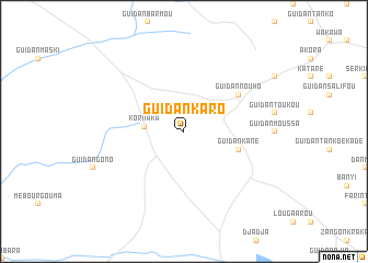 map of Guidan Karo