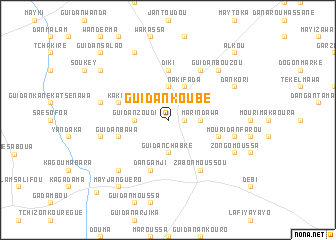 map of Guidan Koubé