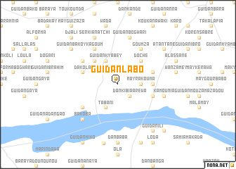 map of Guidan Labo
