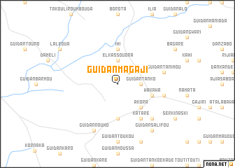 map of Guidan Magaji