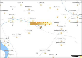 map of Guidan Magaji