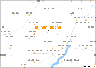 map of Guidan Makada