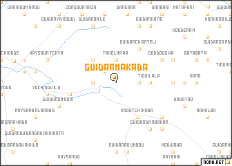 map of Guidan Makada