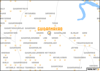 map of Guidan Makao