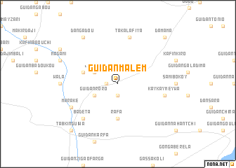 map of Guidan Malem