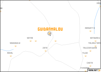 map of Guidan Malou