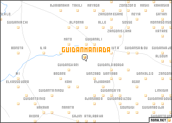 map of Guidan Mani Ada