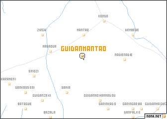 map of Guidan Mantao