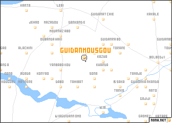 map of Guidan Mousgou