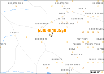 map of Guidan Moussa